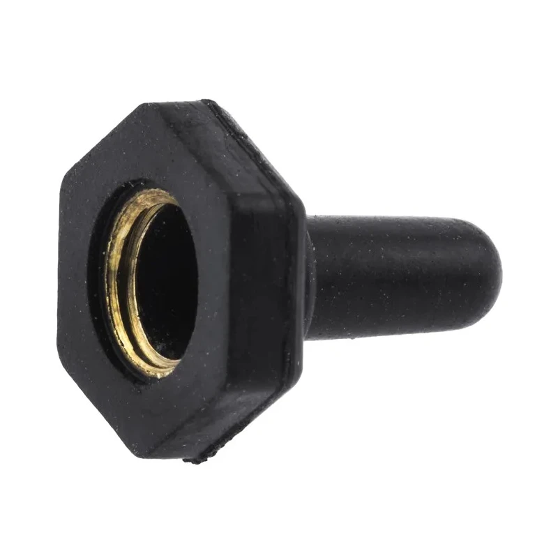 KNITTER-SWITCH Waterproof Toggle Switch Cap for Miniature Toggle Switch Black Plastic ET102