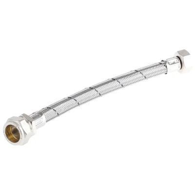 RS PRO Braided Stainless Steel EPDM Lined Hose Assembly, Female 3/4 in Male/Female, 12 bar Pressure, 300 mm Length 711-8454