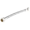 RS PRO Braided Stainless Steel EPDM Lined Hose Assembly, Female 3/4 in Male/Female, 12 bar Pressure, 300 mm Length 711-8454