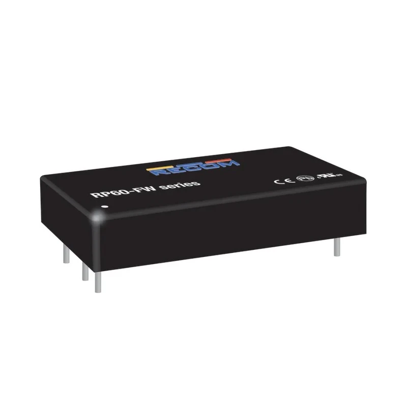 Recom DC/DC Converter 12V DC 5A 36V DC Input 9V Input 60W Through Hole 75°C Max Temp RPA60-FW