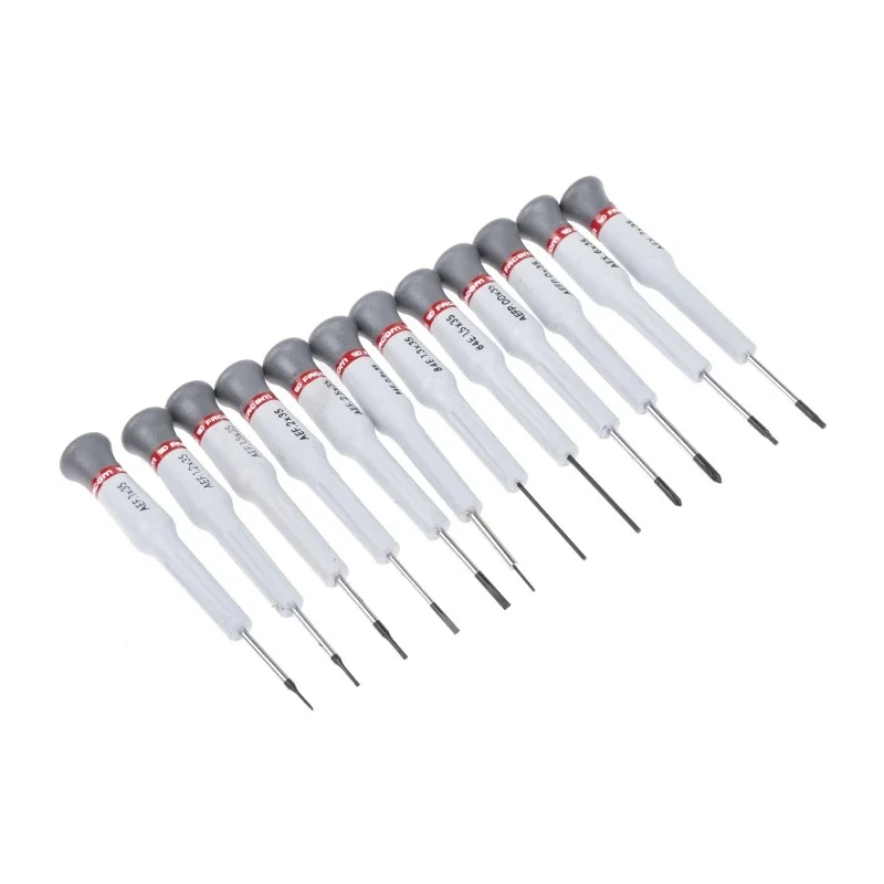 Facom 12 Piece Electric Tool Kit Precision Screwdriver Set with Ergonomic Handles MT.RS2
