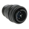 Amphenol Industrial Copper Alloy Straight 8 Way Free Hanging Circular Connector Male Contacts 500, 700V 97-3106A-18-8P(621)
