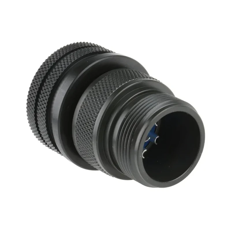 Amphenol Industrial Copper Alloy Straight 8 Way Free Hanging Circular Connector Male Contacts 500, 700V 97-3106A-18-8P(621)