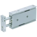 SMC Pneumatic Guided Cylinder 10mm Bore, CXS Series, Stroke Length 75mm, Double Rod, Slide and Ball Bearing Guide CXSM10-75