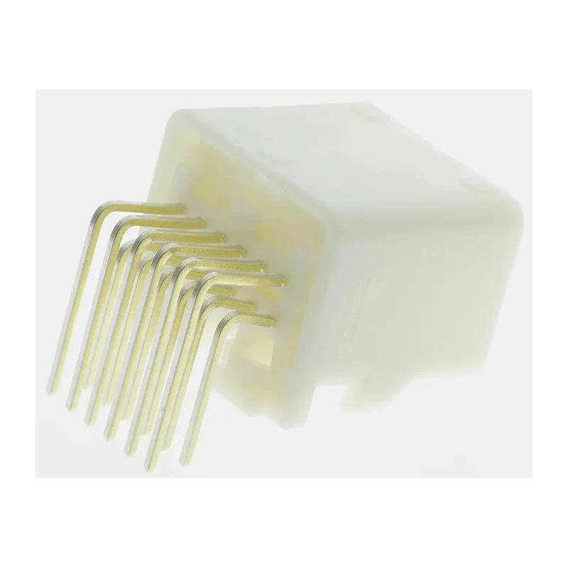 TE Connectivity TH 025 Automotive Connector Female Natural Through Hole 12 Way Solder Termination 1318772-2