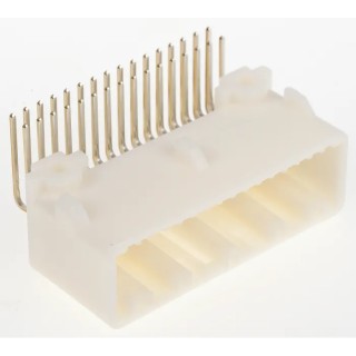 TE Connectivity TH 025 Series Automotive Connector Female Natural Through Hole 32 Way Solder Termination 1318745-2