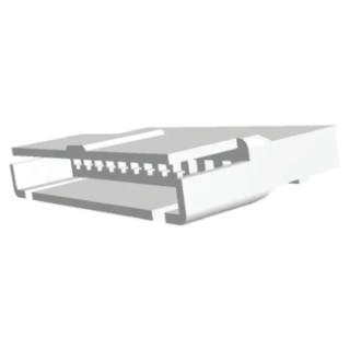 TE Connectivity EI Male Connector Housing 12 Contacts 1 Row Straight 2.5 mm Pitch Nylon 1-172211-2