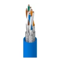 Belden Shielded Screened Cat7 Ethernet Cable, 500 m, Blue Low Smoke Zero Halogen BE43802.00500