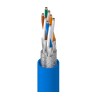 Belden Shielded Screened Cat7 Ethernet Cable, 500 m, Blue Low Smoke Zero Halogen BE43802.00500