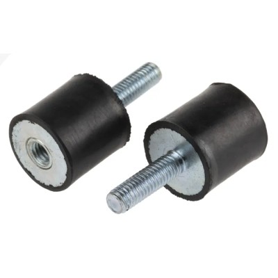 RS PRO M6 Anti-Vibration Mount Male to Female Bobbin with 24.2 kg Compression, 20 mm Diameter, 20 mm Height 162-3233