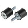 RS PRO M6 Anti-Vibration Mount Male to Female Bobbin with 24.2 kg Compression, 20 mm Diameter, 20 mm Height 162-3233