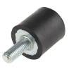 RS PRO M8 Anti-Vibration Mount Male to Female Bobbin 59.2 kg Compression 25 mm OD 25 mm Height 162-3239