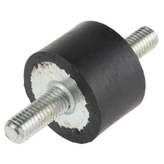 RS PRO M8 Anti-Vibration Mount Male to Male Bobbin Natural Rubber 59kg Compression Load 30mm OD 20mm Height 162-3238