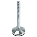 RS PRO M12 40 mm Diameter Adjustable Foot Zinc Plated Steel 900 kg Static Load Capacity 3° Tilt Angle 162-3253