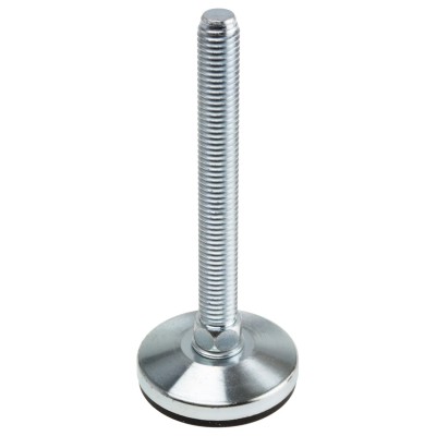 RS PRO M12 40 mm Diameter Adjustable Foot Zinc Plated Steel 900 kg Static Load Capacity 3° Tilt Angle 162-3253
