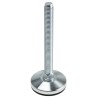 RS PRO M12 40 mm Diameter Adjustable Foot Zinc Plated Steel 900 kg Static Load Capacity 3° Tilt Angle 162-3253