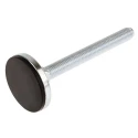 RS PRO M12 40 mm Diameter Adjustable Foot Zinc Plated Steel 900 kg Static Load Capacity 3° Tilt Angle 162-3253