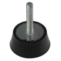 RS PRO M8 Anti-Vibration Mount with 40 kg Compression Load, 49 mm Outside Diameter, 20 mm Height 162-3252