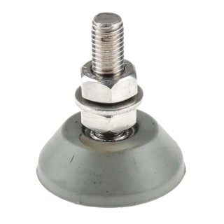 RS PRO Round M10 Anti-Vibration Mount with 200 kg Compression, 46 mm Outside Diameter, 53 mm Height 162-3254