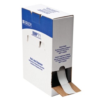 Brady White Self-Laminating Vinyl Cable Labels 25.4 mm Width 63.5 mm Length 1000 Per Pack BM71-21-427