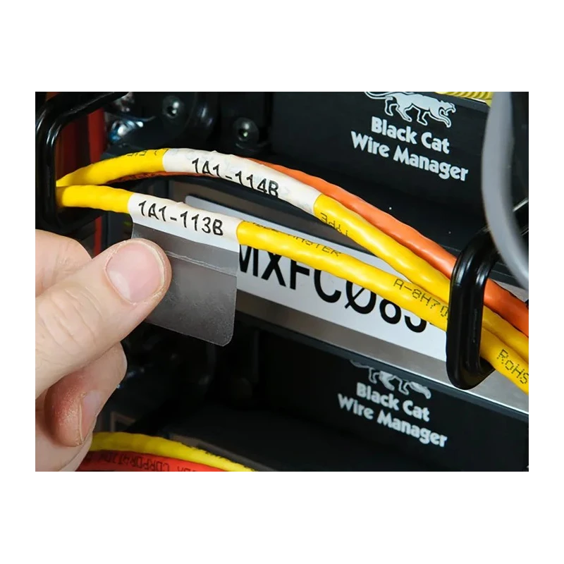 Brady White Self-Laminating Vinyl Cable Labels 25.4 mm Width 63.5 mm Length 1000 Per Pack BM71-21-427