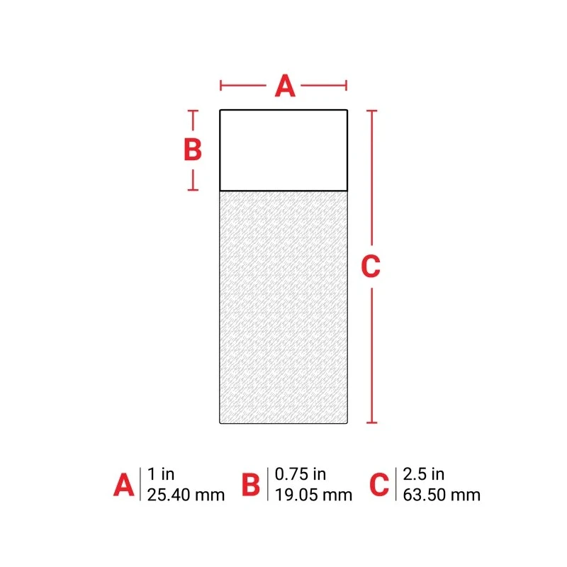 Brady White Self-Laminating Vinyl Cable Labels 25.4 mm Width 63.5 mm Length 1000 Per Pack BM71-21-427