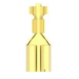 RS PRO FASTON .250 Yellow Uninsulated Female Spade Connector Crimp 6.35 x 0.8 mm Tab Size 20 AWG to 14 AWG 170031-1