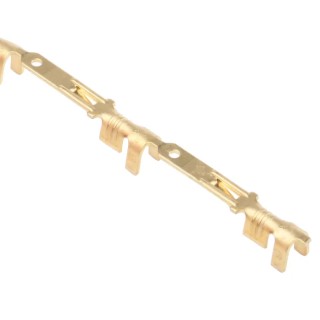 TE Connectivity FASTIN-FASTON .110 Yellow Uninsulated Male Spade Connector Crimp, 2.79 x 0.51 mm Tab Size 20 AWG to 170014-5