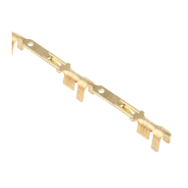 TE Connectivity FASTIN-FASTON .110 Yellow Uninsulated Male Spade Connector Crimp, 2.79 x 0.51 mm Tab Size 20 AWG to 170014-5