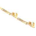 TE Connectivity FASTIN-FASTON .110 Yellow Uninsulated Male Spade Connector Crimp, 2.79 x 0.51 mm Tab Size 20 AWG to 170014-5