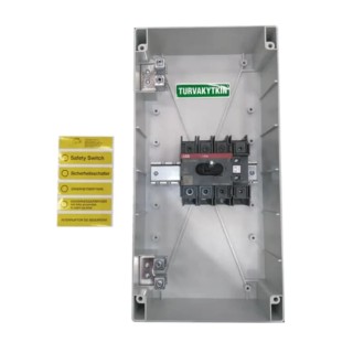 ABB 4-Pole Screw Mount Switch Disconnector IP65 Black Handle OTP Series 0A 140x200x140mm 