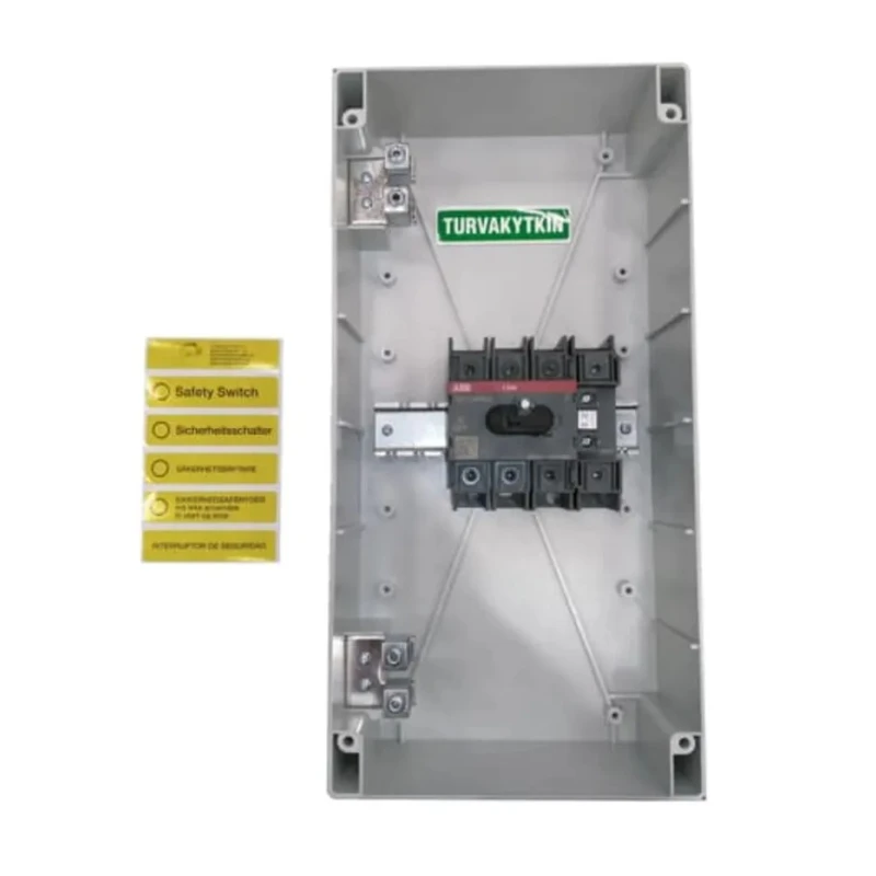 ABB 4-Pole Screw Mount Switch Disconnector IP65 Black Handle OTP Series 0A 140x200x140mm 