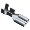 TE Connectivity FASTON .250 Black Uninsulated Female Spade Connector Crimp 6.35 x 0.8 mm Tab Size 15 AWG to 10 AWG 170224-2