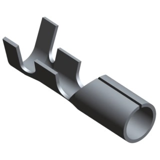 TE Connectivity Uninsulated Crimp Bullet Connector Male 20 AWG to 14 AWG 5 mm Bullet Diameter 170003-5