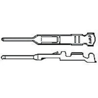 TE Connectivity Automotive Connector Terminal, EI Male Pin Contact Crimp, 2A, Pre Tin Plating, Phosphor Bronze 170376-2