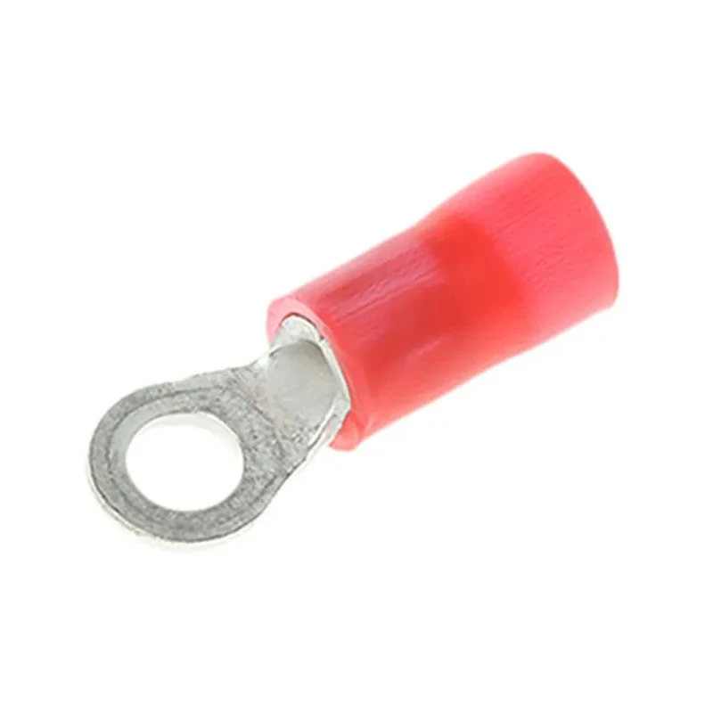 TE Connectivity PLASTI-GRIP Insulated Ring Terminal M3 Stud Size for 22 AWG to 18 AWG Wire Red 170780-1
