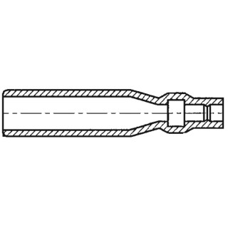 TE Connectivity 1 Way Vinyl Crimp Terminal Housing 34mm Length Natural 170889-3