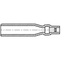 TE Connectivity 1 Way Vinyl Crimp Terminal Housing Natural 170889-3