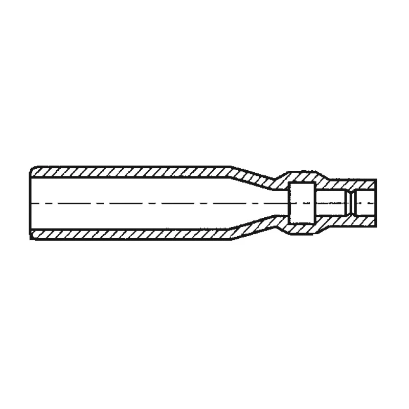 TE Connectivity 1 Way Vinyl Crimp Terminal Housing Natural 170889-3