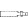 TE Connectivity 1 Way Vinyl Crimp Terminal Housing Natural 170889-3