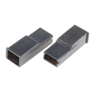 TE Connectivity Positive Lock .250 Mk I 1 Way Nylon Crimp Terminal Housing 6.35 mm Tab Size 171809-2