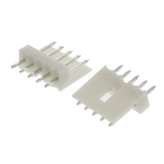 TE Connectivity EI Series Straight Through Hole PCB Header, 5 Contacts, 2.5 mm Pitch, 1 Row, Shrouded 171825-5