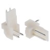 TE Connectivity EI Series Right Angle Through Hole PCB Header, 2 Contacts, 2.5 mm Pitch, 1 Row, Shrouded 171826-2