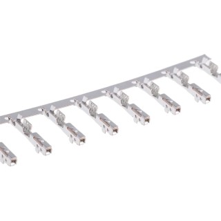 TE Connectivity MULTILOCK 040 III Series Female Crimp Terminal, Tin Plated Copper Alloy, 19 AWG to 16 AWG, Crimp 316838-1