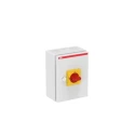 ABB 4-Pole Screw Switch Disconnector IP65, 0A, Yellow Red Handle, OTL Series 