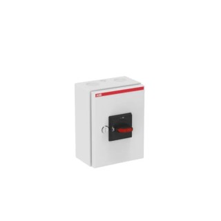 ABB 6-Pole Switch Disconnector Enclosed Rigid Alu-Zinc Coated Steel IP65 16A 7.5kW OTL Series