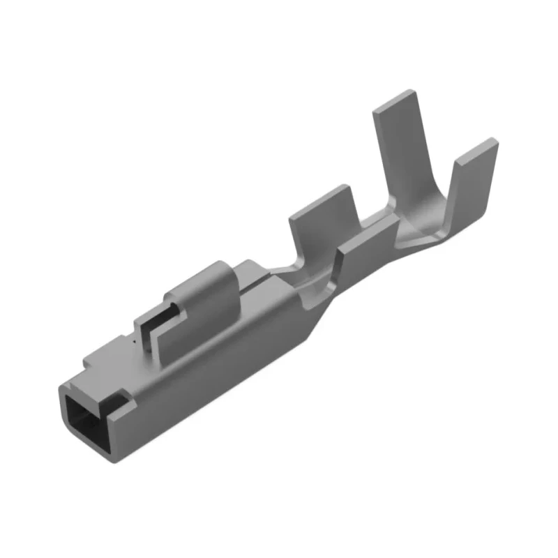 TE Connectivity AMP Universal Power Series Female Crimp Terminal, 12A, 26 AWG Min to 22 AWG Max, Tin Plating 175151-1
