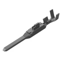 TE Connectivity AMP Universal Power Series Male Crimp Terminal, 26 AWG Min Crimp, 22 AWG Max, 12A Current, Tin 175149-1