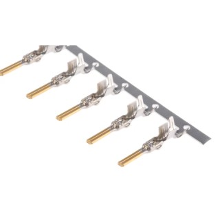 TE Connectivity Econoseal J Series Automotive Connector Male Tab Crimp 10A Gold Plated Contact 171661-2