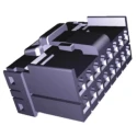 TE Connectivity MULTILOCK 040 Male Connector Housing 16 Way 2 Row Straight 3.8 mm Pitch 26.4mm Length 32.7mm Width 174147-2